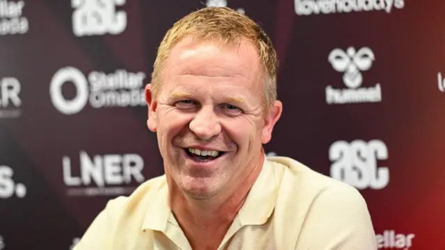Wouter Vrancken is unveiled as the new Head Coach of Heart of Midlothian Football Club during a press conference at Tynecastle Park, on June 25, in Edinburgh, Scotland. 
