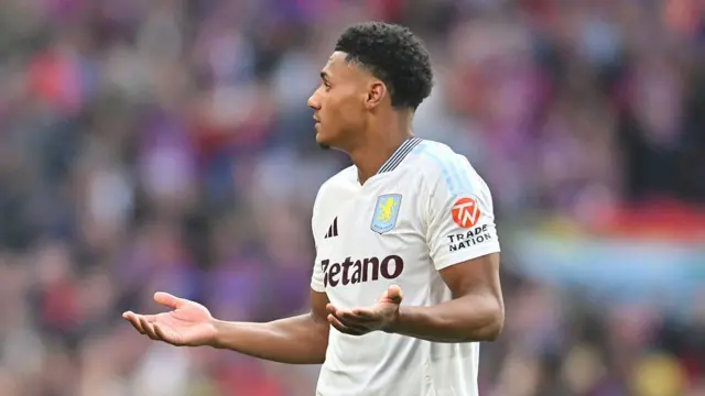 Ollie Watkins shrugs his shoulders
