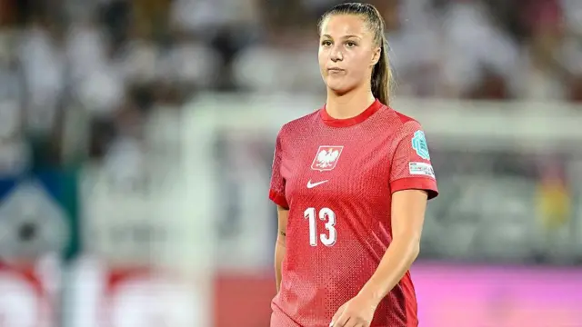 Emilia Szymczak playing for Poland