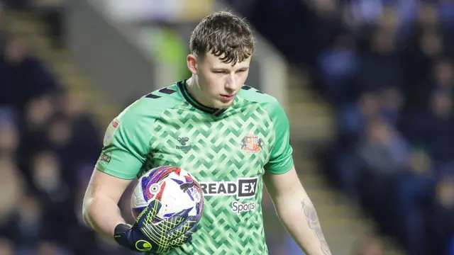 Anthony Patterson with the ball in his hands while playing for Sunderland