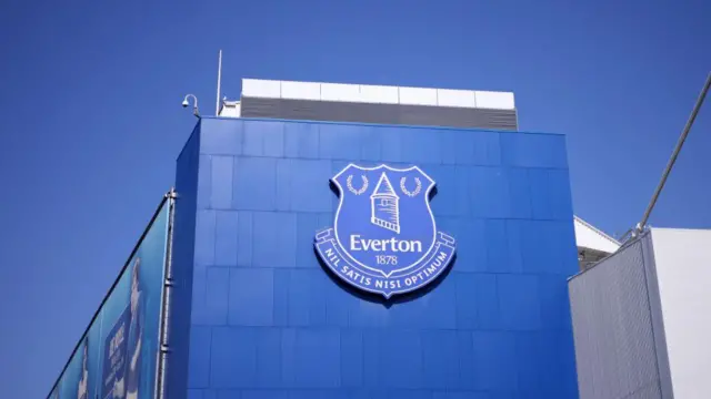 Everton badge at Goodison Park