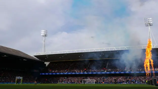 Portman Road stadium prior to Ipswich Town v Aston Villa