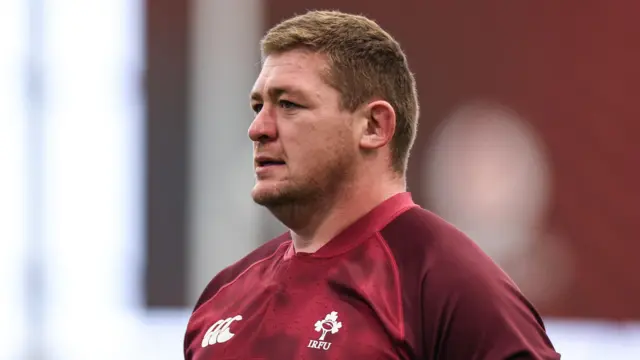 Tadhg Furlong in Ireland training