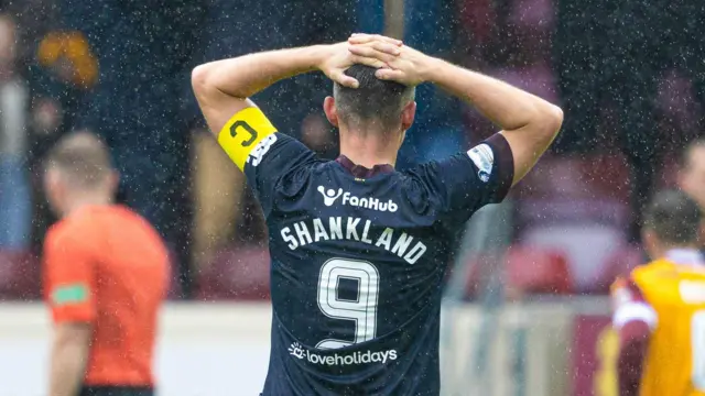 Lawrence Shankland looks dejected