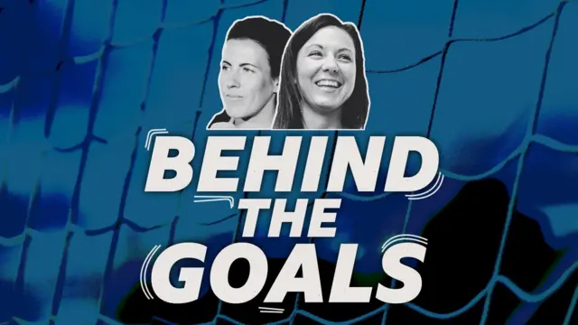 behind the goals