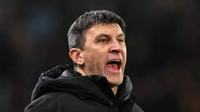 Sergej Jakirovic shouting instructions at his players during Hull's win over Wrexham 