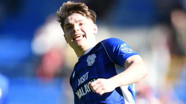 Cian Ashford scored his first goal for Cardiff against Southampton