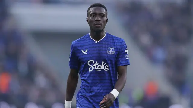 Idrissa Gana Gueye of Everton during the Premier League match between Everton and Chelsea at Goodison Park
