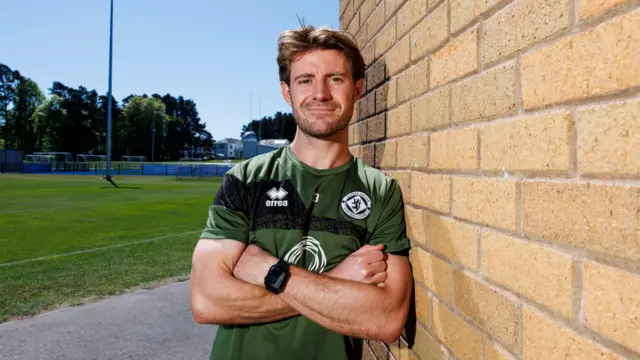 Ross Docherty at Dundee United's training ground