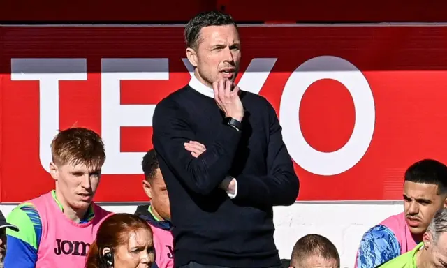 Ross County Interim Manager Don Cowie during a cinch Premiership match between Aberdeen and Ross County at Pittodrie Stadium, on March 30, 2024, in Aberdeen, Scotland.