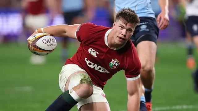 Huw Jones scored two first-half tries in Sydney