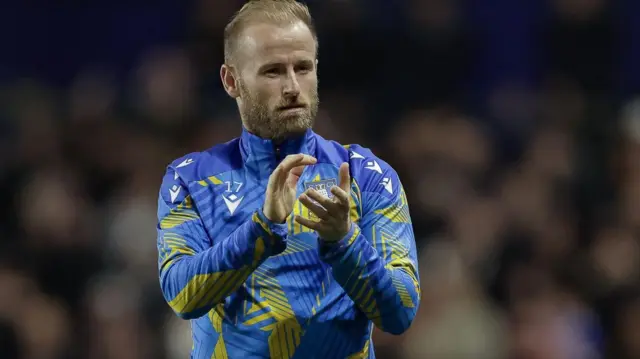 Sheffield Wednesday captain Barry Bannan applauds fans after Tuesday's defeat by Birmingham
