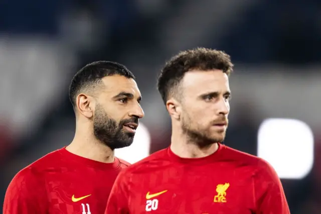 Mohamed Salah and Diogo Jota