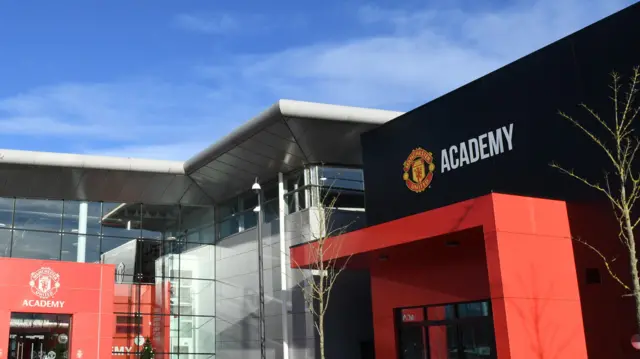General view outside Manchester United academy building