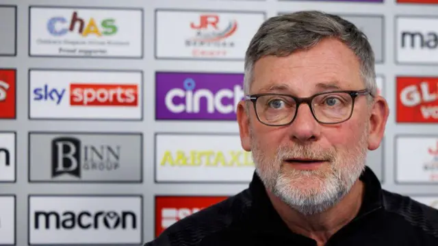 Craig Levein in his pre-match press conference