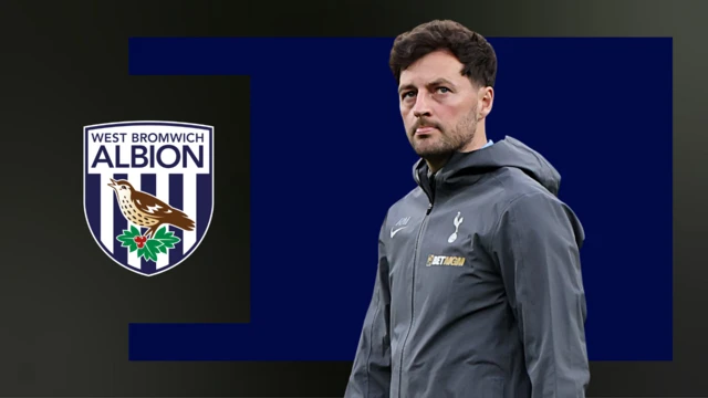 A picture of Ryan Mason alongside West Bromwich Albion club badge