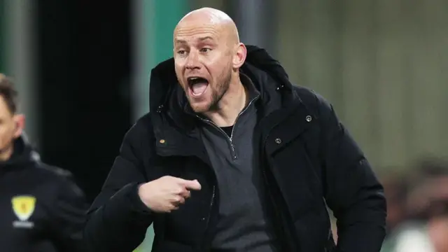 Hibs Head Coach David Gray during a William Hill Premiership match between Hibernian and Rangers at Easter Road,