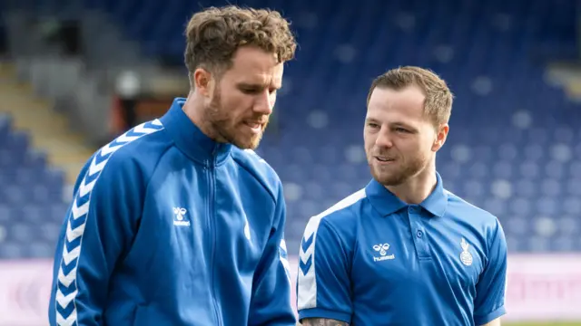 Kilmarnock's Marley Watkins and Bruce Anderson