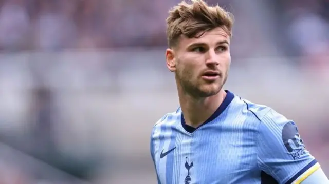 Timo Werner playing for Tottenham