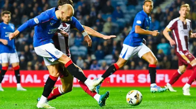 Vaclav Cerny scores against St Johnstone