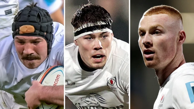 Ulster trio Tom O'Toole, Jude Postlethwaite and Nathan Doak 