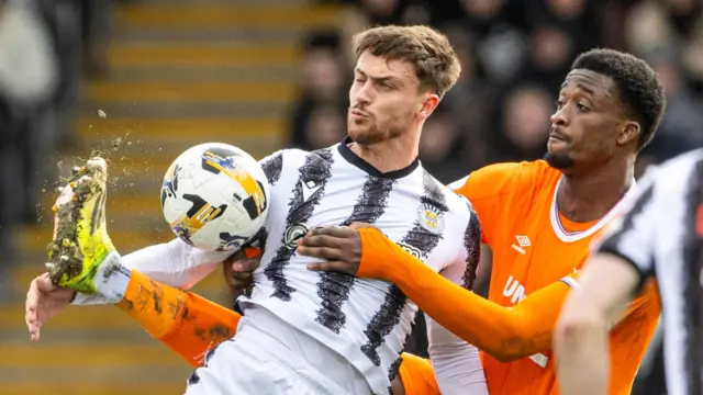 St Mirren's Jake Young and Rangers' Emmanuel Fernandez
