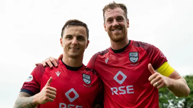 Eamonn Brophy and Jordan White both netted as County began the season with a League Cup win over Stranraer