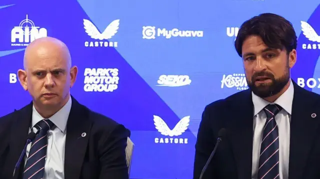 Patrick Stewart and Russell Martin in June