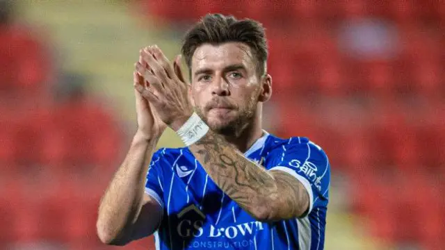 Graham Carey applauds St Johnstone fans