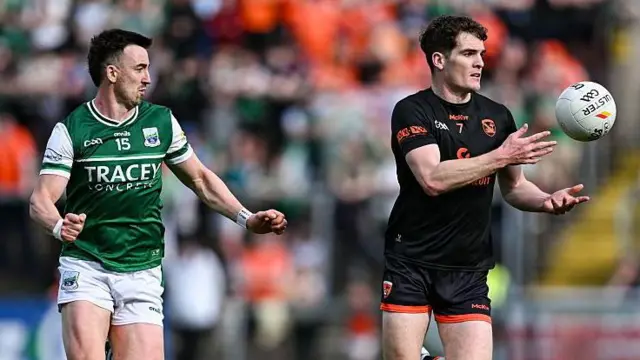 Jarlath Og Burns is tracked by Garvan Jones