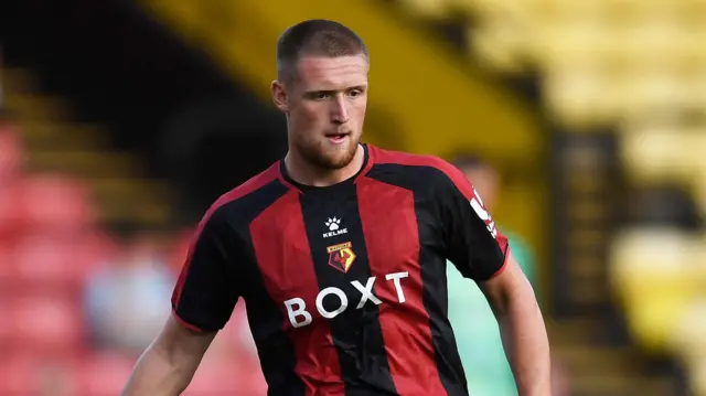 Mattie Pollock in action for Watford
