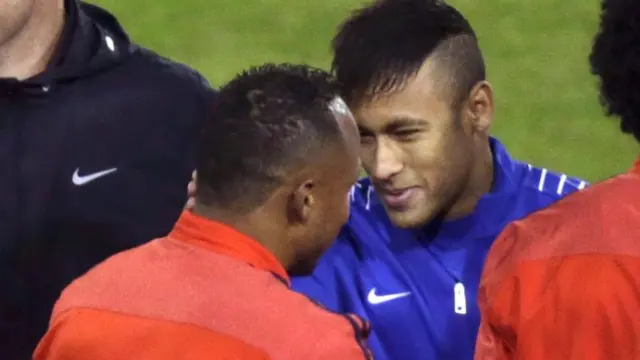 Neymar and Zuniga