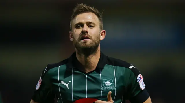 David Fox playing for Plymouth