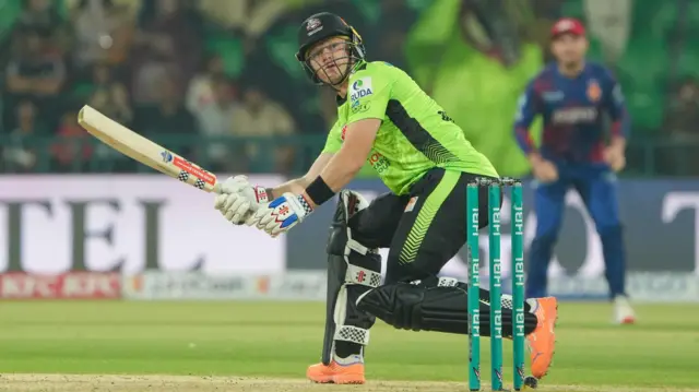 Sam Billings bats for Lahore Qalandars