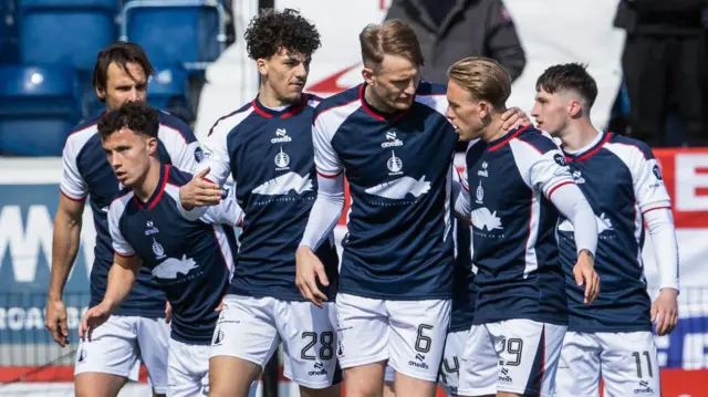 Falkirk's Dylan Tait, Fillip Lissah, Coll Donaldson and Calvin Miller 