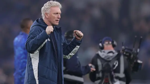 David Moyes celebrates