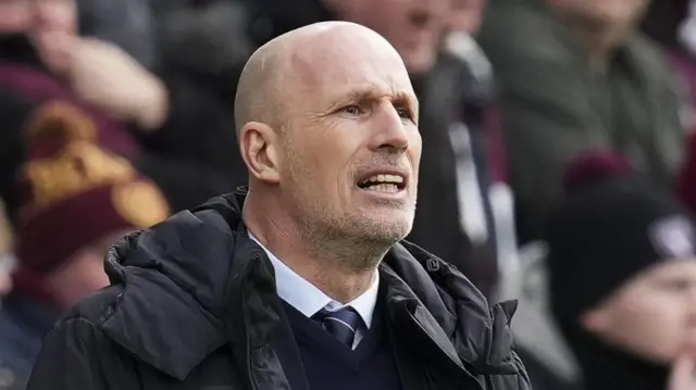 Philippe Clement on the touchline during his time in charge of Rangers