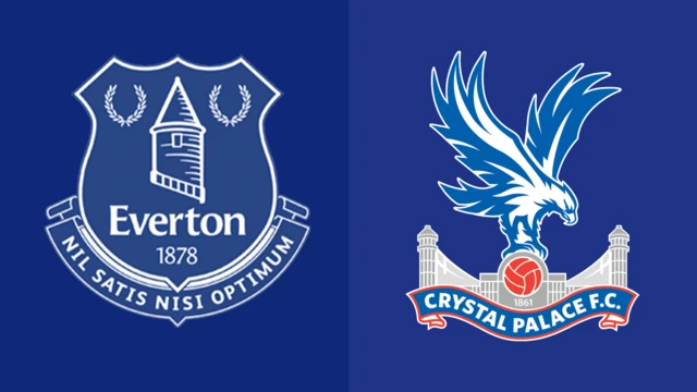 Everton v Crystal Palace fixture graphic