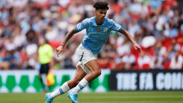 Nico O'Reilly of Manchester City during the 2024 FA Community Shield