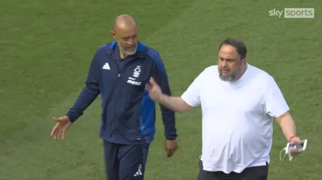 Nuno Espirito Santo and Evangelos Marinakis