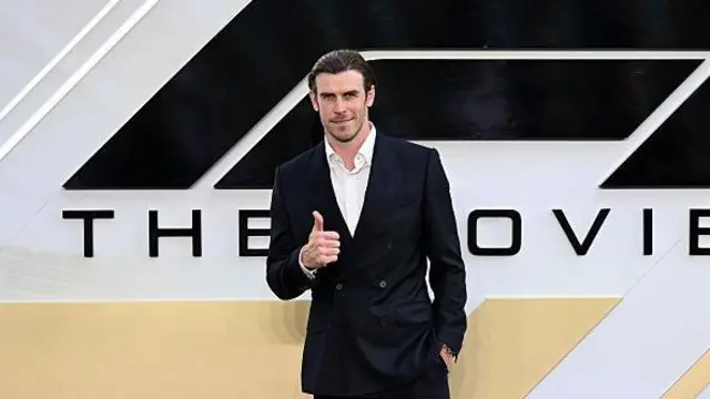 Gareth Bale pictured at a movie premiere this week