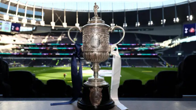 1901 FA Cup trophy on display at Tottenham Hotspur Stadium