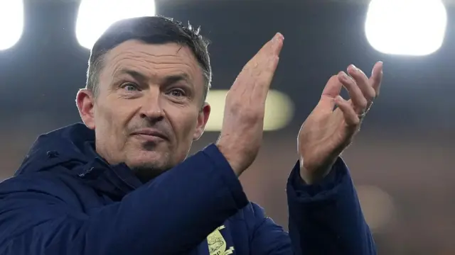 Preston North End boss Paul Heckingbottom applauds after their win against Norwich City