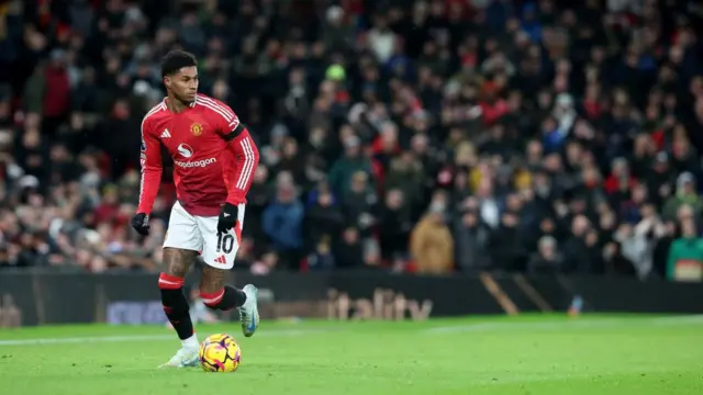 Rashford in action for United