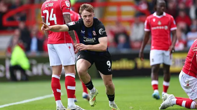 Middlesbrough's Tommy Conway celebrates