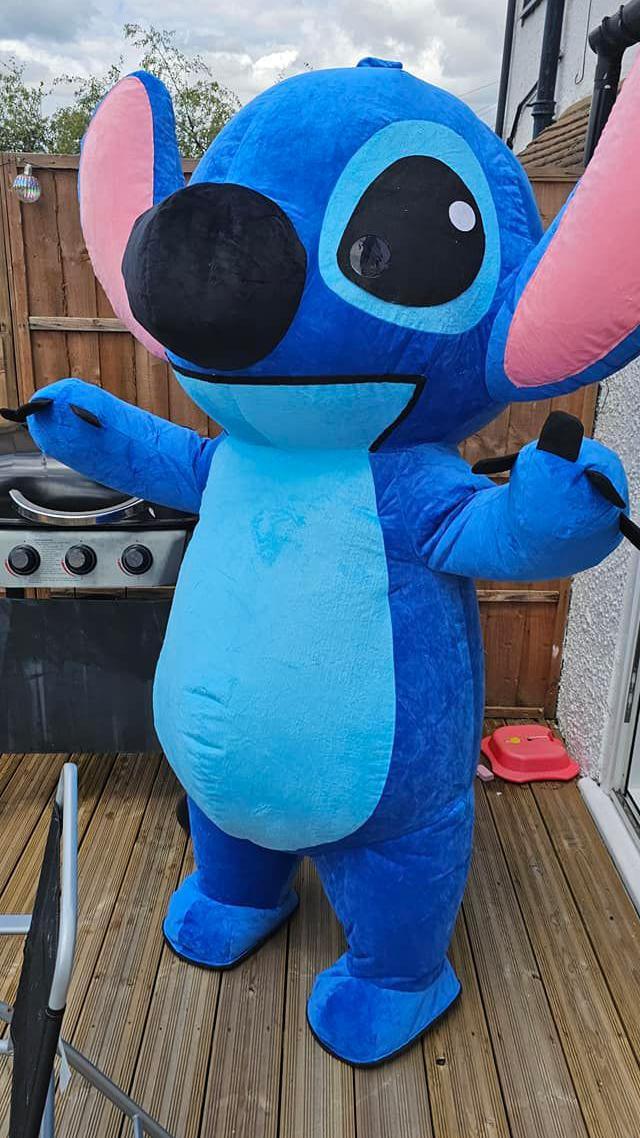 Michelle Waterman-Gay dresses as Stitch 