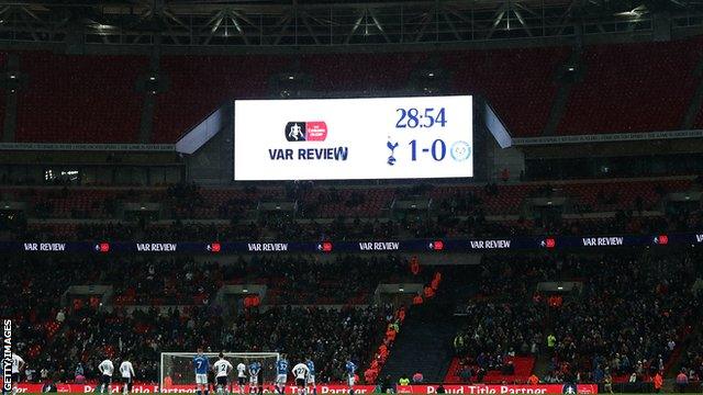 VAR sign at Wembley