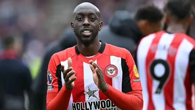 Yoanne Wissa playing for Brentford