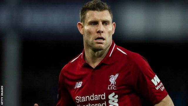 Liverpool midfielder James Milner