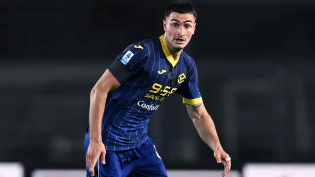 Diego Coppola in action for Hellas Verona